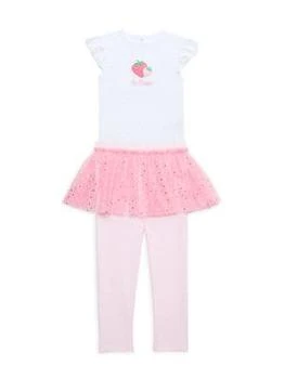 Little Me | Baby Girl's 3-Piece So Sweet Bodysuit, Skegging & Headband Set,商家Saks OFF 5TH,价格¥183