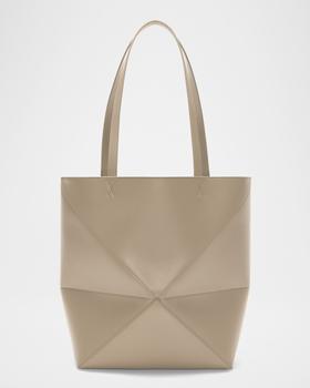 Loewe Puzzle Fold Medium Tote Bag in Shiny Leather - Tote