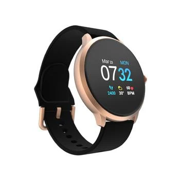 推荐Sport 3 Unisex Touchscreen Smartwatch: Rose Gold Case with Black Silicone Strap 45mm商品