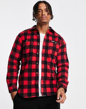 Columbia | Columbia Flare Gun fleece overshirt in red mountain check商品图片,