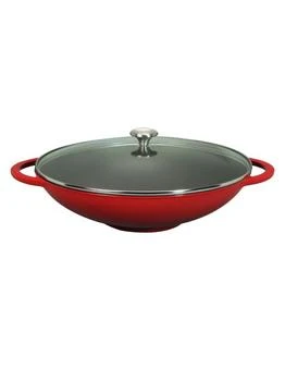 Chasseur | French Enameled Cast Iron Wok & Glass Lid,商家Saks OFF 5TH,价格¥1874
