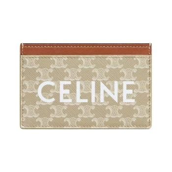 Celine | CELINE 卡其色女士卡夹 10B702FI9-02GR 
