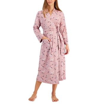 Charter Club | Women's Brushed Knit Cotton Robe, Created for Macy's商品图片,4折