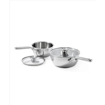 OXO | Mira Tri-Ply Stainless Steel 2 Piece Covered Chef's Pan Set,商家Macy's,价格¥1198