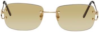 推荐Gold Rectangle Sunglasses商品