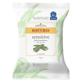 商品Burt's Bees | 敏感肌专用柔肤清洁湿纸巾,商家Walgreens,价格¥37图片