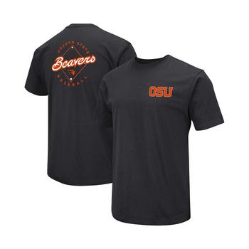 商品Colosseum | Men's Black Oregon State Beavers Baseball On-Deck 2-Hit T-shirt,商家Macy's,价格¥223图片