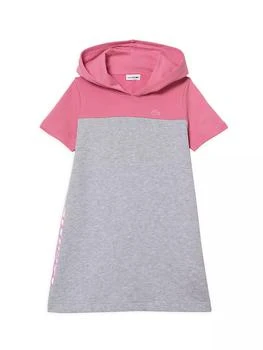 Lacoste | Little Girl's & Girl's Colorblock Hooded T-Shirt Dress 
