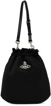 Vivienne Westwood | Black Drawstring Shoulder Bag 6折