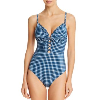 Red Carter | Red Carter Womens Checkered Underwire One-Piece Swimsuit商品图片,2折, 独家减免邮费