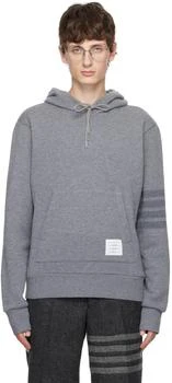 Thom Browne | Gray 4-Bar Hoodie 6.3折