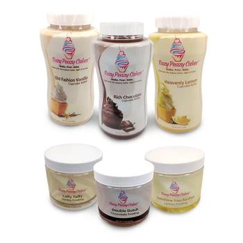 Eazy Peazy Cakes | Vanilla, Chocolate, and Lemon Cupcake Batter Baking Kit with Frosting, Set of 6,商家Macy's,价格¥414
