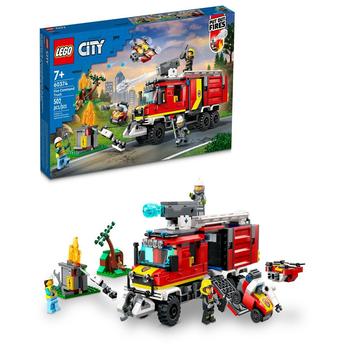 商品City Fire Command Truck 60374 Building Toy Set, 502 Pieces图片