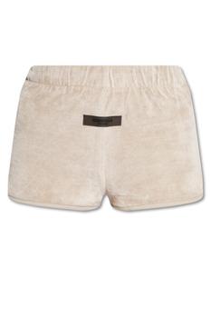 Fear Of God Essentials Logo Patch Velour Shorts