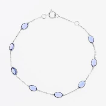 SuperOro | Superoro 18K White Gold, Tanzanite Gemtstone Bracelet,商家Premium Outlets,价格¥11966