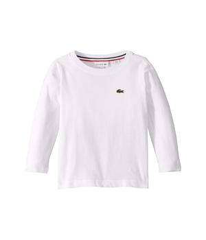 Lacoste | Long Sleeve Crew Neck Tee Shirt (Toddler/Little Kids/Big Kids)商品图片,8.8折, 独家减免邮费