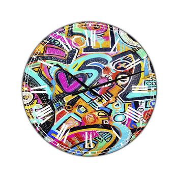 商品Designart | Peacock Love Shimmy Large Modern Wall Clock - 36" x 28" x 1",商家Macy's,价格¥1231图片