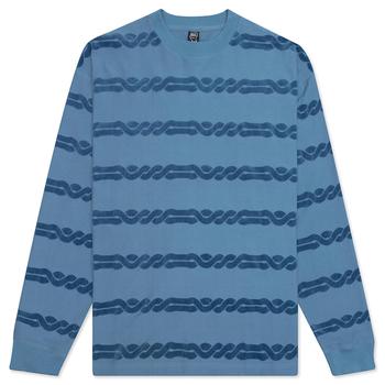 Brain Dead | Brain Dead Braided Burnout Long Sleeve - Light Blue商品图片,8折×额外8.5折, 额外八五折