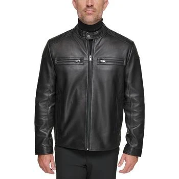 Marc New York by Andrew Marc | Men's Bantam Racer Style Lamb Leather Jacket,商家Macy's,价格¥5201