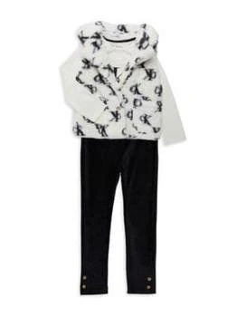 Calvin Klein | Little Girl’s 3-Piece Tee, Vest & Leggings Set,商家Saks OFF 5TH,价格¥333