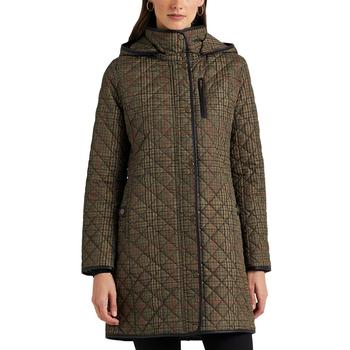 Ralph Lauren | Women's Faux-Suede-Trim Quilted Coat, Created for Macy's商品图片,3.9折