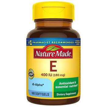 Nature Made | Vitamin E 180 mg (400 IU) dl-Alpha Softgels,商家Walgreens,价格¥126