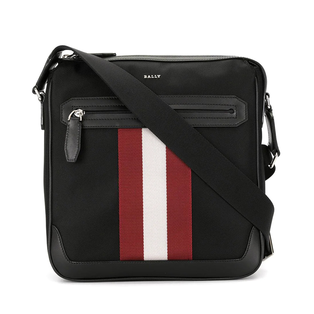 bally 包单肩包, Bally | BALLY 男士黑色条纹徽标单肩斜挎包 6231807商品图片 独家减免邮费
