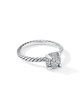 商品David Yurman | Châtelaine Ring In Sterling Silver With Full Pavé Diamonds,商家Saks Fifth Avenue,价格¥5790图片