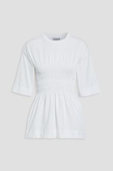 推荐Shirred organic cotton-jersey T-shirt商品