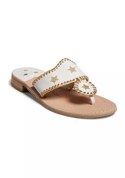 product Star Embroidered Jacks Flat Sandals image