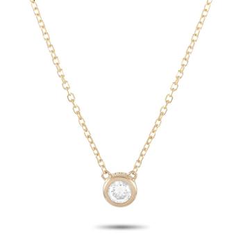 商品14K Yellow Gold 0.10ct Diamond Necklace图片