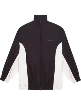 巴黎世家外套推荐, Balenciaga | BALENCIAGA Logo Zip Up Jacket Black商品图片 