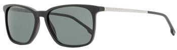 推荐Hugo Boss Men's Rectangular Sunglasses B1183S 003M9 Matte Black/Ruthenium 56mm商品