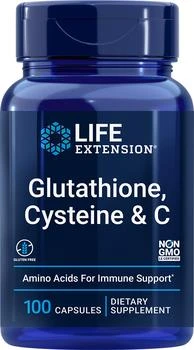 Life Extension | Life Extension Glutathione, Cysteine & C (100 capsules),商家Life Extension,价格¥131