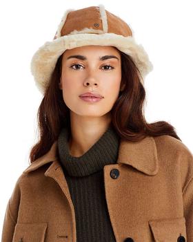 UGG | Women's Sheepskin Seamed Bucket Hat商品图片,