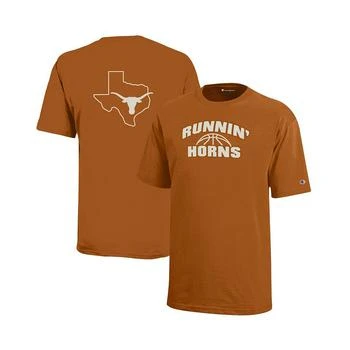 推荐Big Boys Texas Orange Texas Longhorns Runnin' Horns T-shirt商品