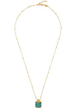 推荐Amazonite Lena 18kt gold vermeil necklace商品