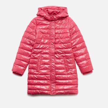 推荐Guess Girls' Glitter Hooded Padded Jacket - Souvenir Pink商品