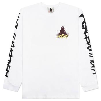 推荐Real Bad Man Piano Meditation L/S Tee - White商品