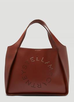 推荐Perforated Logo Tote Bag in Brown商品