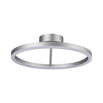 商品VONN Lighting | Zuben VMCF41300AL 20" Integrated LED Ceiling Lighting Modern Circular Semi Flush in Silver,商家Premium Outlets,价格¥2224图片