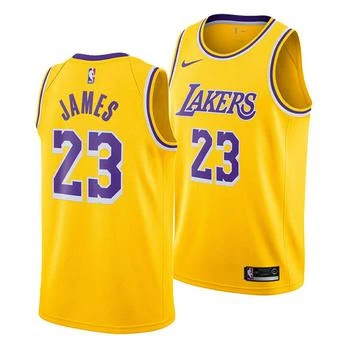 推荐Men's LeBron James Los Angeles Lakers Icon Swingman 球��衣商品