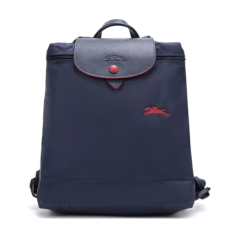 推荐LONGCHAMP 珑骧 女士织物可折叠双肩包海军蓝色 L1699619556商品