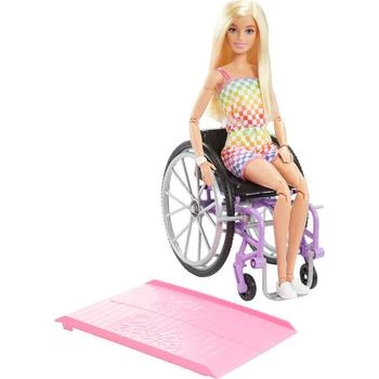 Barbie | Fashionistas Doll with Wheelchair and Ramp and Blonde Hair,商家Macy's,价格¥171