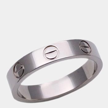 美国卡地亚戒指, [二手商品] Cartier | Cartier Love 18K White Gold Ring EU 50商品图片 7.9折