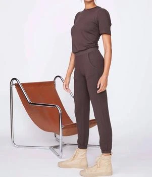 Women's Supersoft Puff Sleeve Jumpsuit In Cocoa