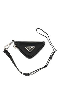 Prada | Prada Logo Plaque Triangular Zipped Pouch商品图片,