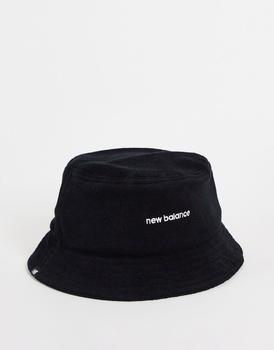 New Balance | New Balance logo terry bucket hat in black商品图片,8折×额外9.5折, 额外九五折