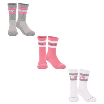 商品Signature star socks in grey pink and white图片
