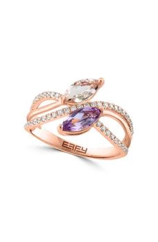 Effy | 14K Rose Gold Morganite & Diamond Ring,商家Nordstrom Rack,价格¥5611